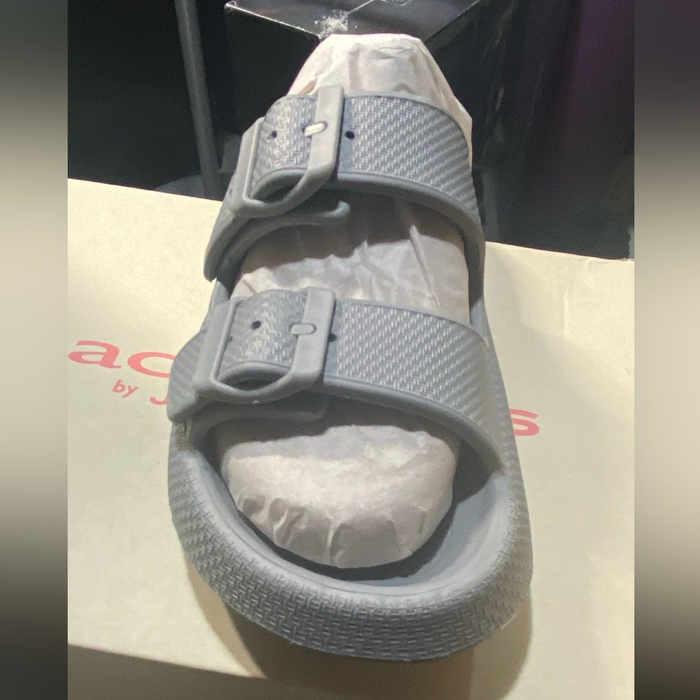 J Slides Gray Sandals